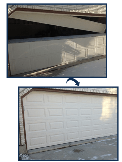 garage door before and after 